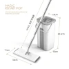 The manufacturer wholesals new hand-wash household flat mops, labor-saving lazy mop buckets, and dry and wet dual-purpose lazy mops Item Picture
